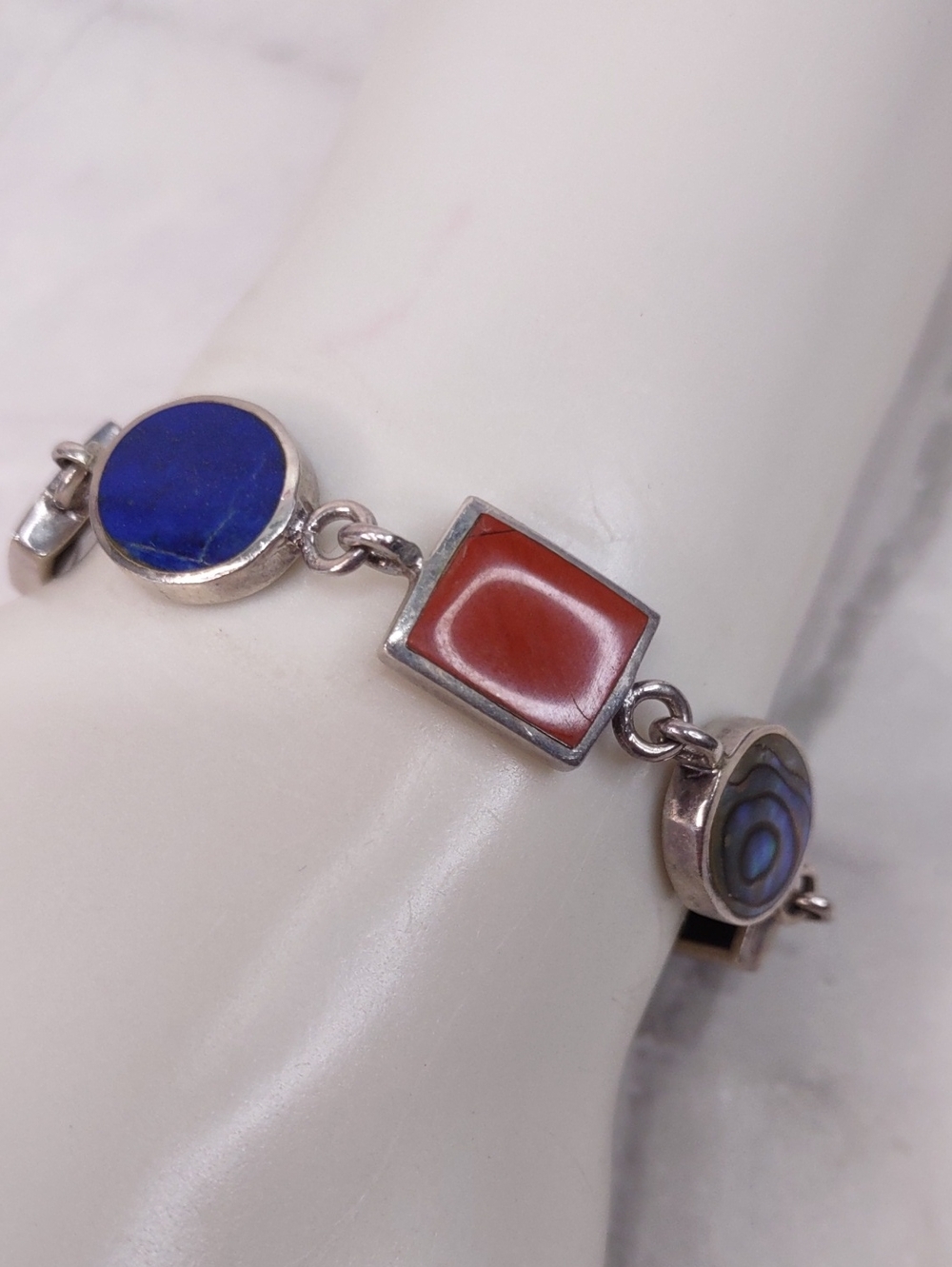 Sterling Silver Multi-Gemstone Bracelet